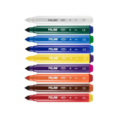 Milan Markers Maxi Magic, 8 colors and 2 magic