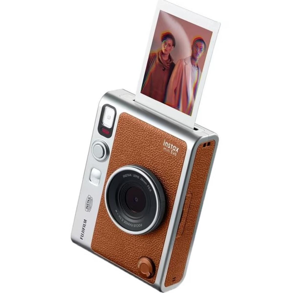 FUJIFILM INSTAX Mini EVO Instant Digital Camera -Brown