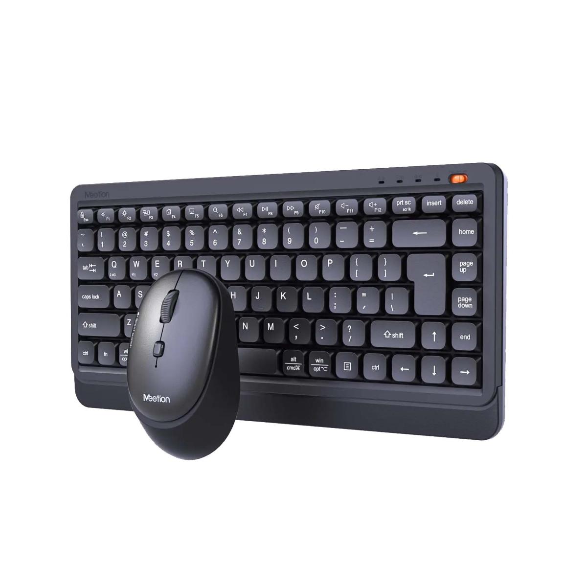 Meetion Mini5000 Silent Dual-Mode Mini Office Wireless keyboard & Mouse Combo -Black
