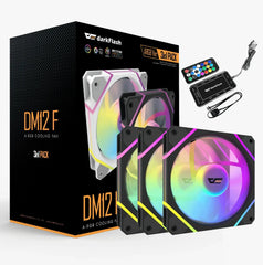 Darkflash Dm12f Argb Cooling Fan 3 Pack With Controller Black