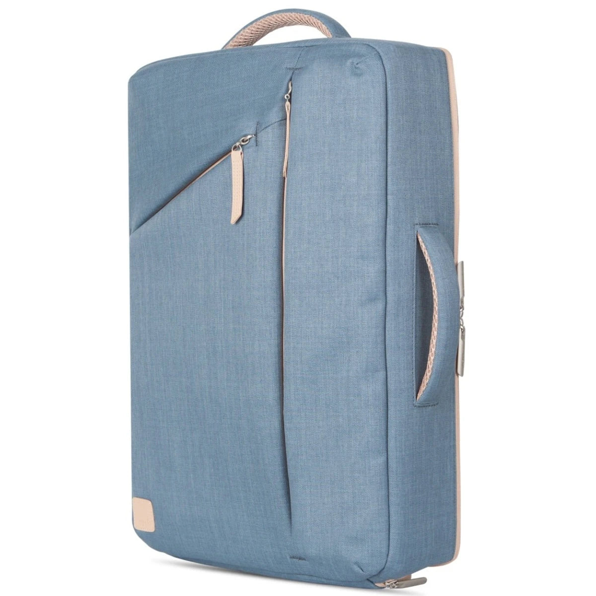 Moshi Venturo Backpack Ultra-Lightweight, An ergonomic, crossbody laptop backpack with cushioned compartments for a laptop (up to 15") and an iPad/tablet – Steel Blue