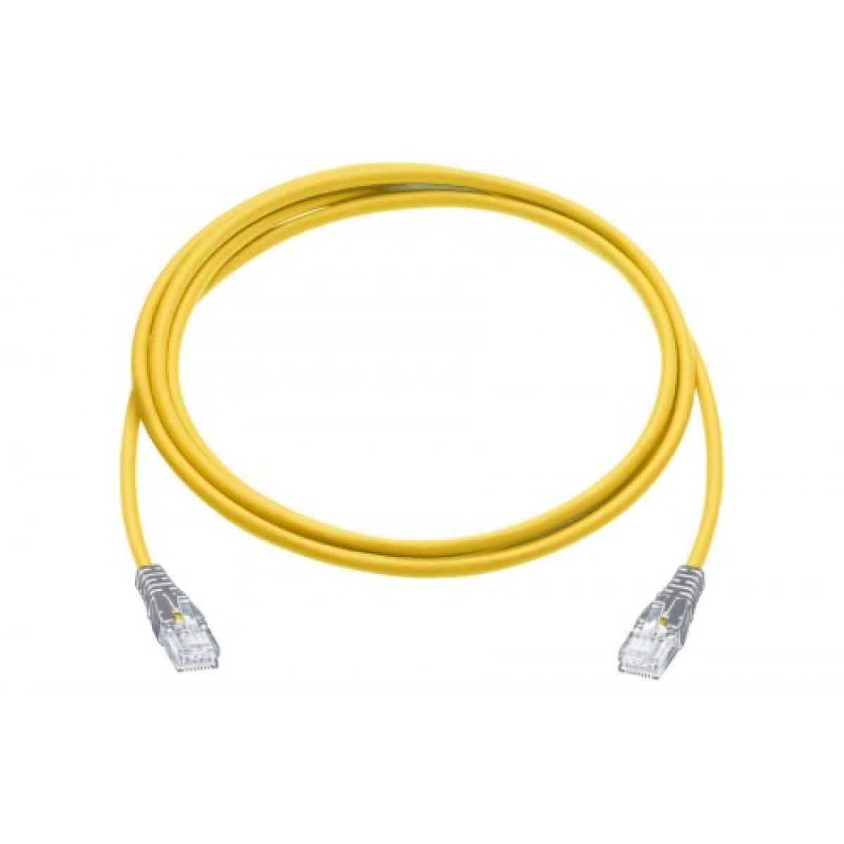 D-Link NCB-C6UYELR1-05 Cat6 UTP 24 AWG PVC Round Patch Cord-0.5M