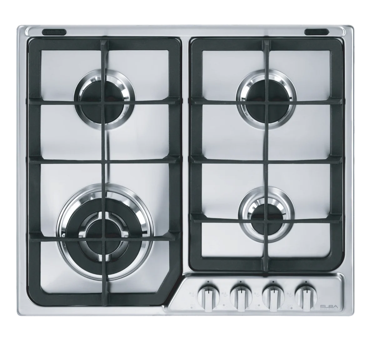 Elba Built in Gas Hob, 60Cm, 4Burners, Stainless Steel - EF65-445- XD