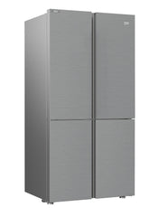 Beko Side by Side Refrigerator 4 Doors A, 626 Lit, Grey - GN 1406223PX