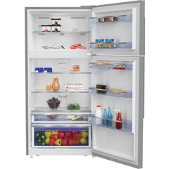 Beko Top Mount Refrigerator A+, 585Lit, Silver - DN168121XB