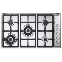 Elba Built in Gas Hob, 60Cm, 5Burners, Stainless Steel Body - EN95-565 XD