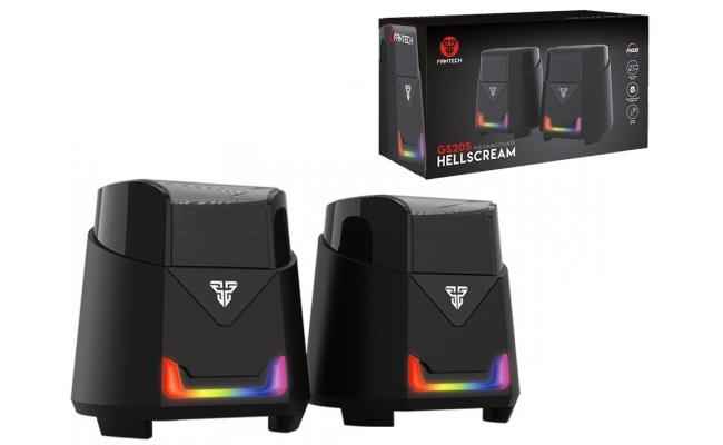 FANTECH HELLSCREAM GS205 RGB Wired USB 2.0 Mobile Gaming & Music Speaker W/ 360° Surround Sound
