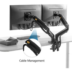 NORTH BAYOU F160 DUAL MONITOR DESK MOUNT STAND FOR 17 - 27 inch MONITORS