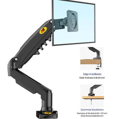NORTH BAYOU F80 MONITOR DESK MOUNT STAND FULL MOTION FOR 17-30-inch MONITORS