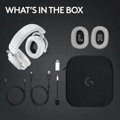 Logitech G PRO X 2 LIGHTSPEED Wireless 7.1 Surround Sound Gaming Headset White