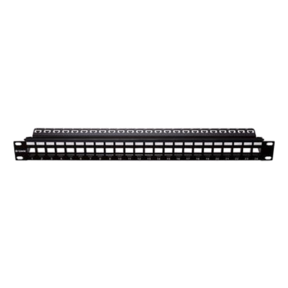 D-Link NPP-AL1BLK241 24 Port Unloaded Patch Panel for UTP Cat5e/Cat6 -1U