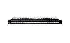 D-Link Npp AL2BLK241 24 Port Unloaded Patch Panel for Shielded CAT5E/CAT6 Keystone Jacks