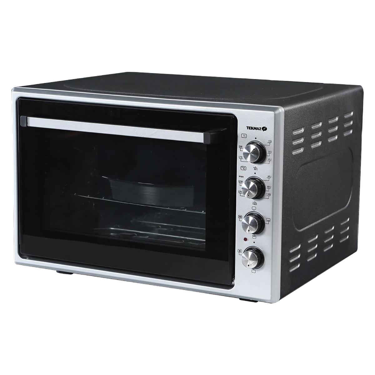 Tekmaz Oven Electric Turbo, 70Lit, 1650Watts, Black - NAS-EO70L