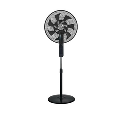 Tekmaz Stand Fan Twin-Turbo, 7Blades, 3Speeds, Black - Nas-NFR18