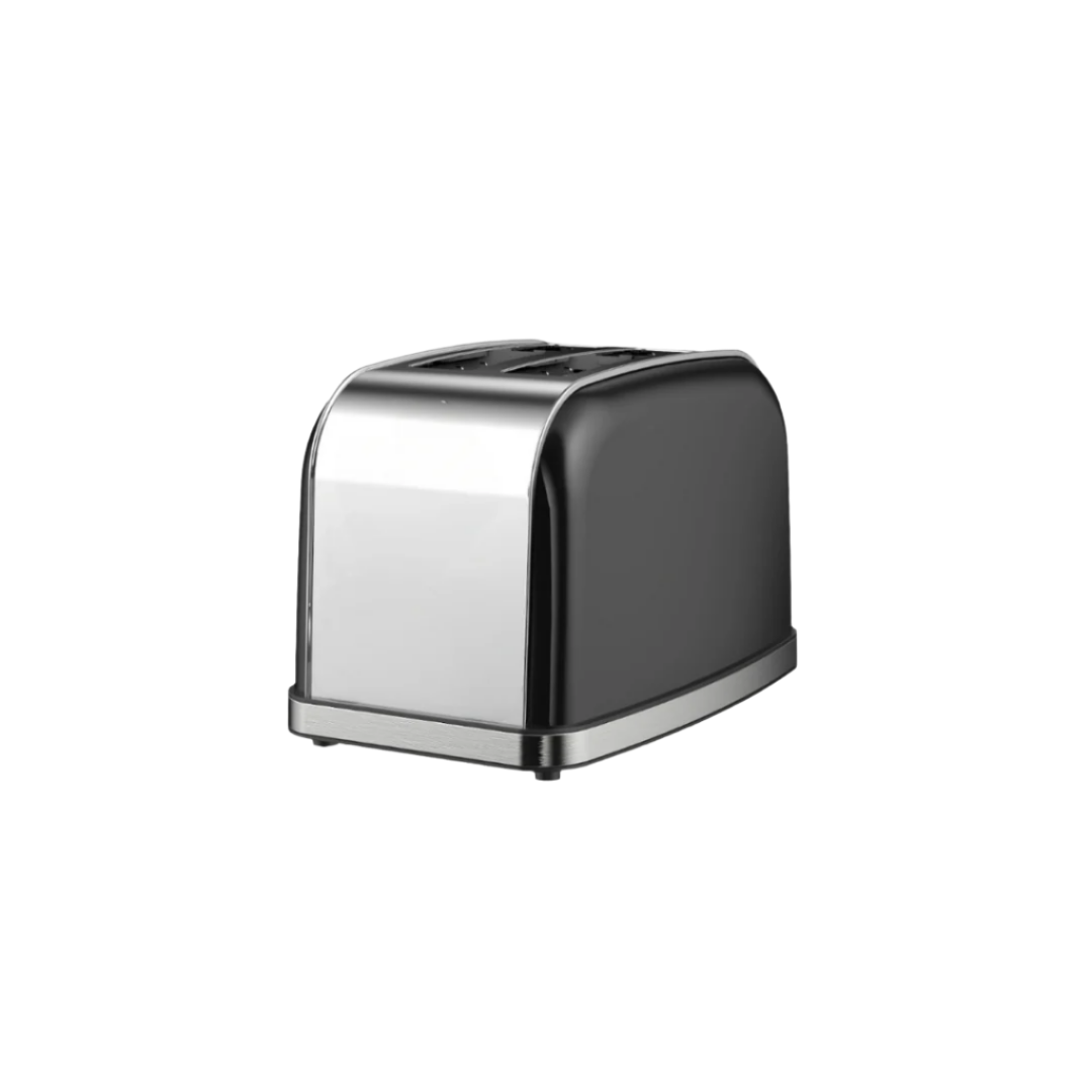 Tekmaz Toaster 2 Slice, 950Watts, 7Browning Setting, Black - Nas-TO18