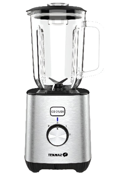 Tekmaz Blender Glass with Grinder, 1.5Lit, 1800Watts, Stainless Steel - NAS-TB1800