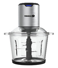 Tekmaz Chopper Glass Bowl, 2Speeds, 3Lit, 1000Watts, Stainless Steel - NAS-CH1000