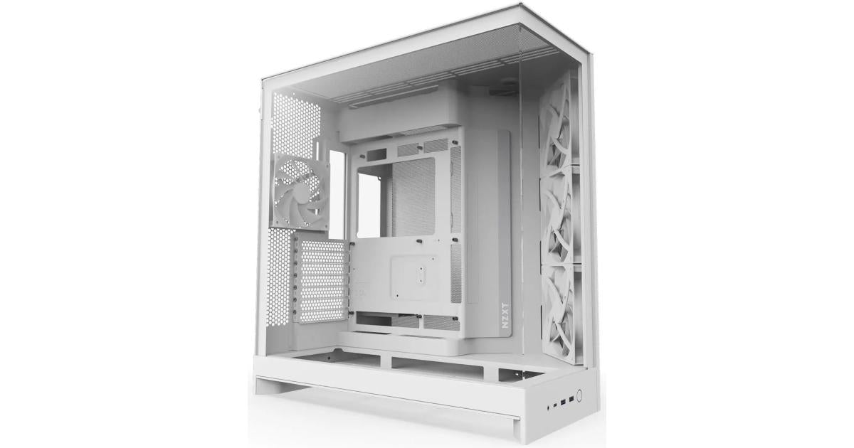 NZXT PC case for desktop computer builds and component installation