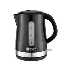 Mega Electric Kettle Plastic, 1.7Lit, 2200Watts, Black - HAHB1707