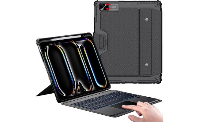 Unknown Nillkin for iPad Pro 13 inch Case with Keyboard M4 2024 with gaming keyboard