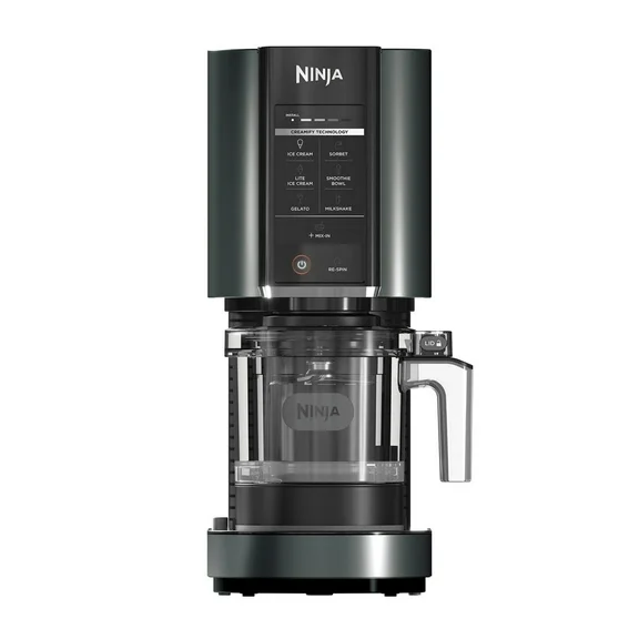 Ninja Ice Cream Maker & Frozen Dessert Maker, 3Tubs, 7Programs, 1.4Lit, Silver - NC300UK