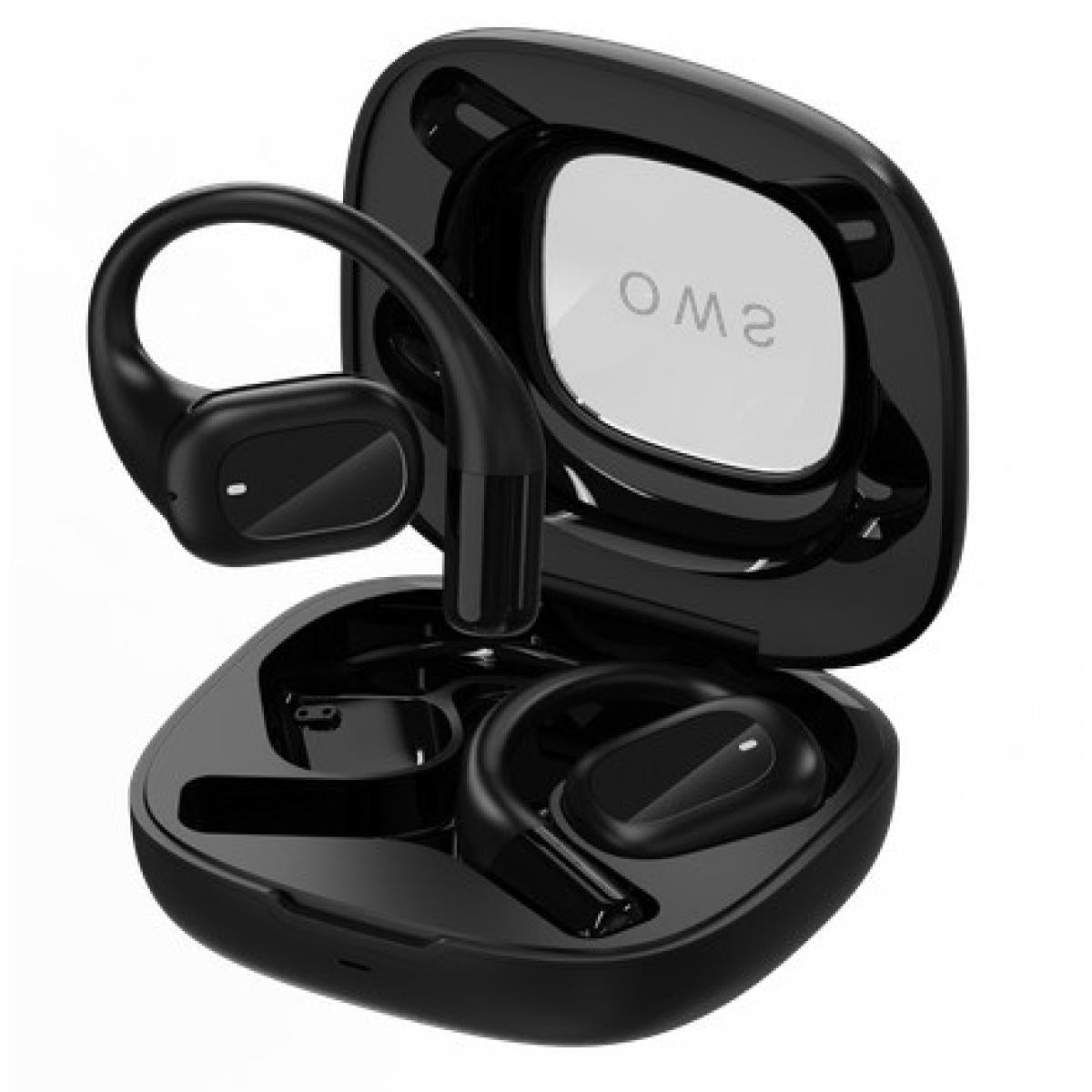 Wiwu O100 Openbuds True Wireless Bluetooth Earphone Noise Cancelling Up to 30 Hours Black