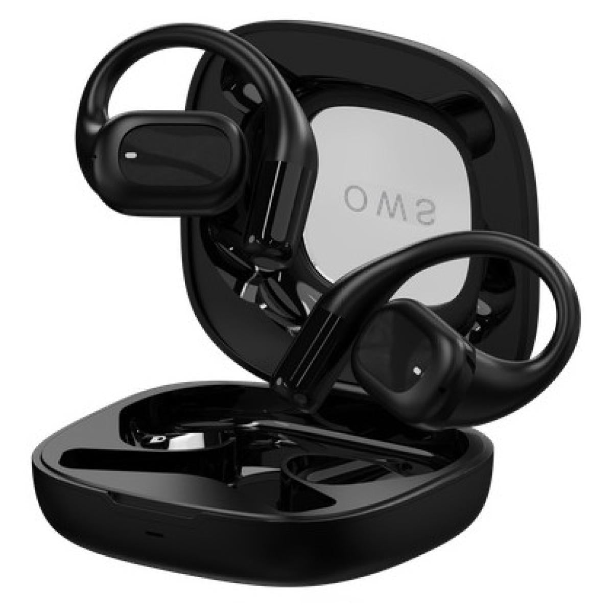 Wiwu O100 Openbuds True Wireless Bluetooth Earphone Noise Cancelling Up to 30 Hours Black