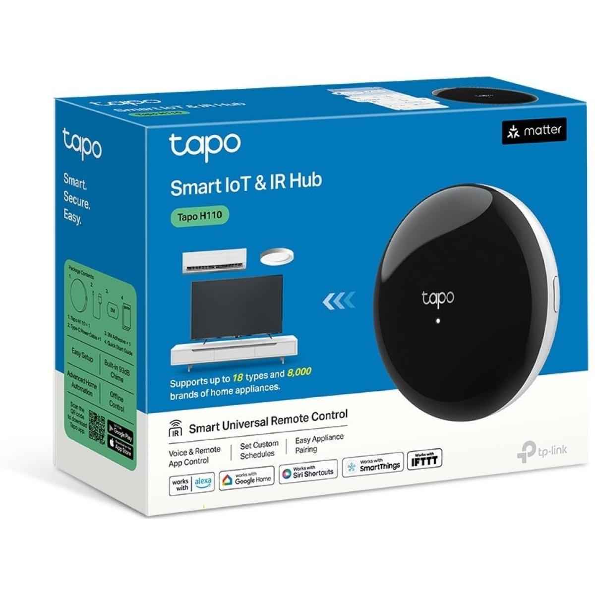 Tp Link Tapo H110 Smart Home, Infrared Smart Hub, Air Conditioner, Tv, Remote Control, Chime Funion, Sub 1ghz