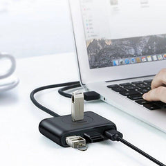 Ugreen 40850 Usb Hub Splitter 4 Ports Usb 3.0 With Usb A And Usb C Cable 1m