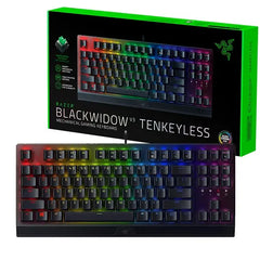 Razer Blackwidow V3 Tenkeyless Compact Mechanical Gaming Keyboard Green Switch Dual Shot Abs Key Caps