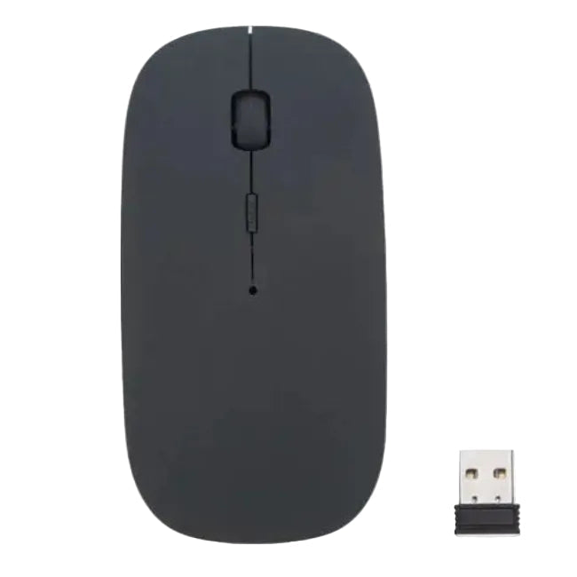 GBT Optical Wireless Computer Mouse, Super Slim Mouse For Pc Laptop, Black - 10M