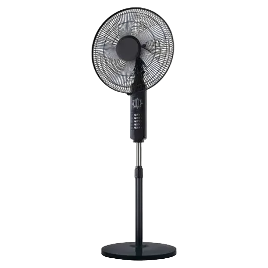 Stork Stand Fan, 18Inch, 5Blades, 3Speeds, 70Watts, Black - FS-ST1826