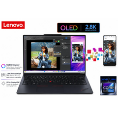 Lenovo ThinkPad X1 Carbon Gen 13 Aura Edition (2025) Intel® Ultra 7 Gen II 258V 8-Core Copilot+ PC Featherlight <1KG Long Battery Life w/ OLED 2.8K Screen - Black