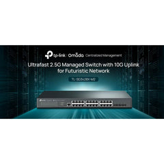Tp Link Jetstream Tl Sg3428x M2 | 24 Port Multi Gigabit L2+ Managed Switch | 24 X 2.5 Gig Ethernet Ports, 4 X 10 Gig Sfp+ Ports | 10 G Bandwidth | Support Omada Sdn