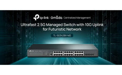 Tp Link Jetstream Tl Sg3428x M2 | 24 Port Multi Gigabit L2+ Managed Switch | 24 X 2.5 Gig Ethernet Ports, 4 X 10 Gig Sfp+ Ports | 10 G Bandwidth | Support Omada Sdn