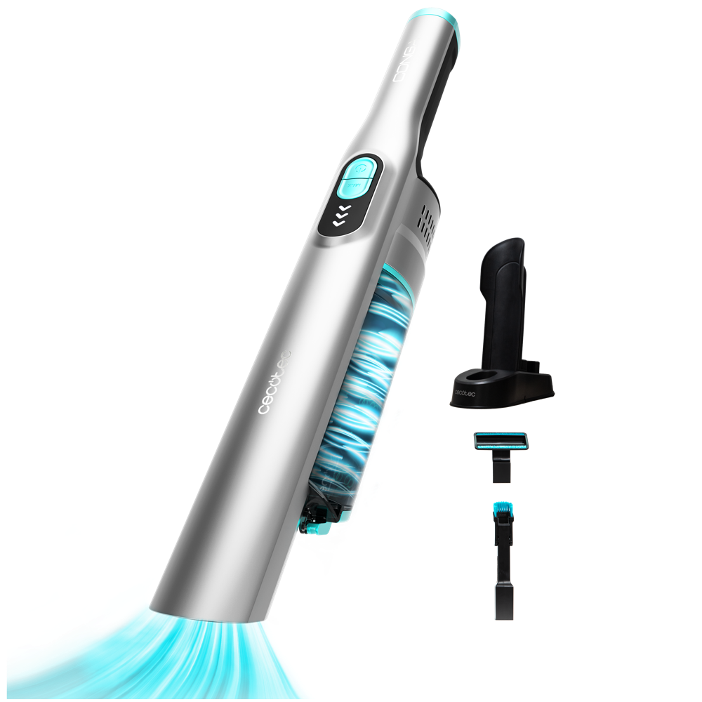 Cecotec Conga Micro Essential Handheld Vacuum Cleaner, 90Watts, Digital Brushless, Sliver - 8380