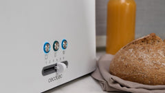 Cecotec Double Toaster, 2Slices, 950Watts, White - 3188