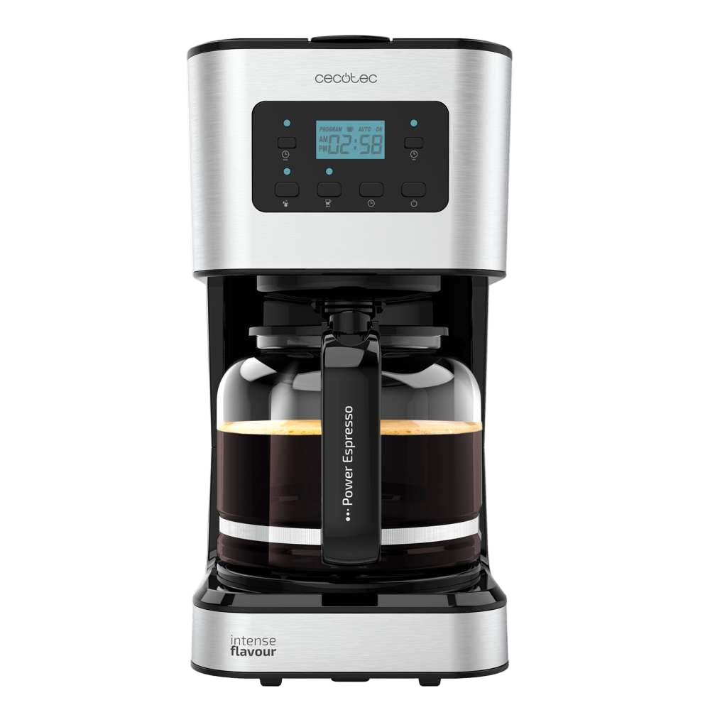 Cecotec Digital Drip American Coffee Machine, Smart Programmable, 1.5Lit, 980Watts, Stainless Steel - 1555