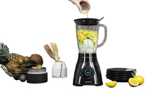 Cecotec American-style jug Blender, 2Lit, 2500Watts, Black Titanium - 4101