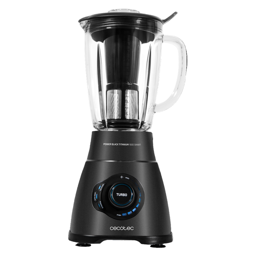 Cecotec American-style jug Blender, 2Lit, 2500Watts, Black Titanium - 4101