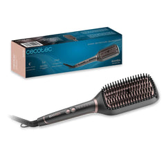 Cecotec Instant Care Square Brush, Hair straightening brush with adjustable temperature, 50Watts, Black - 1913