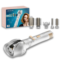 Cecotec Ceramic Care 6in1 Gyro, Hot air brush with rotating function, 1200Watts, Stainless Steel - 1000