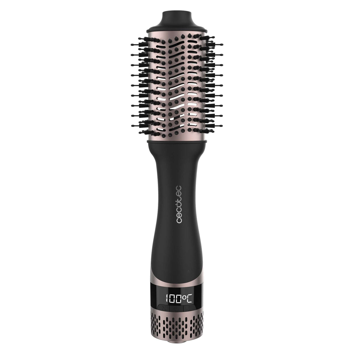 Cecotec Ceramic Care Unique Touch, Hot Air brush with Display, 1200Watts, Black - 3504