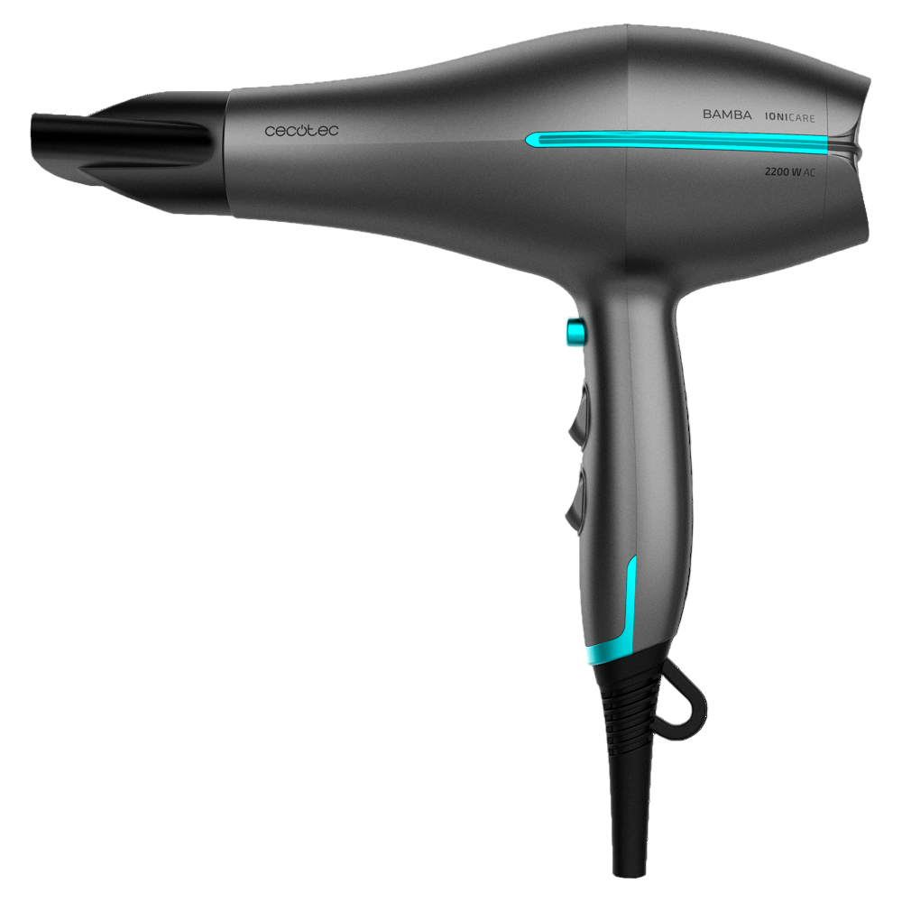 Cecotec Ioni care 5300 Maxi Aura, AC ionic Hair Dryer, 2200Watts, Black - 4203