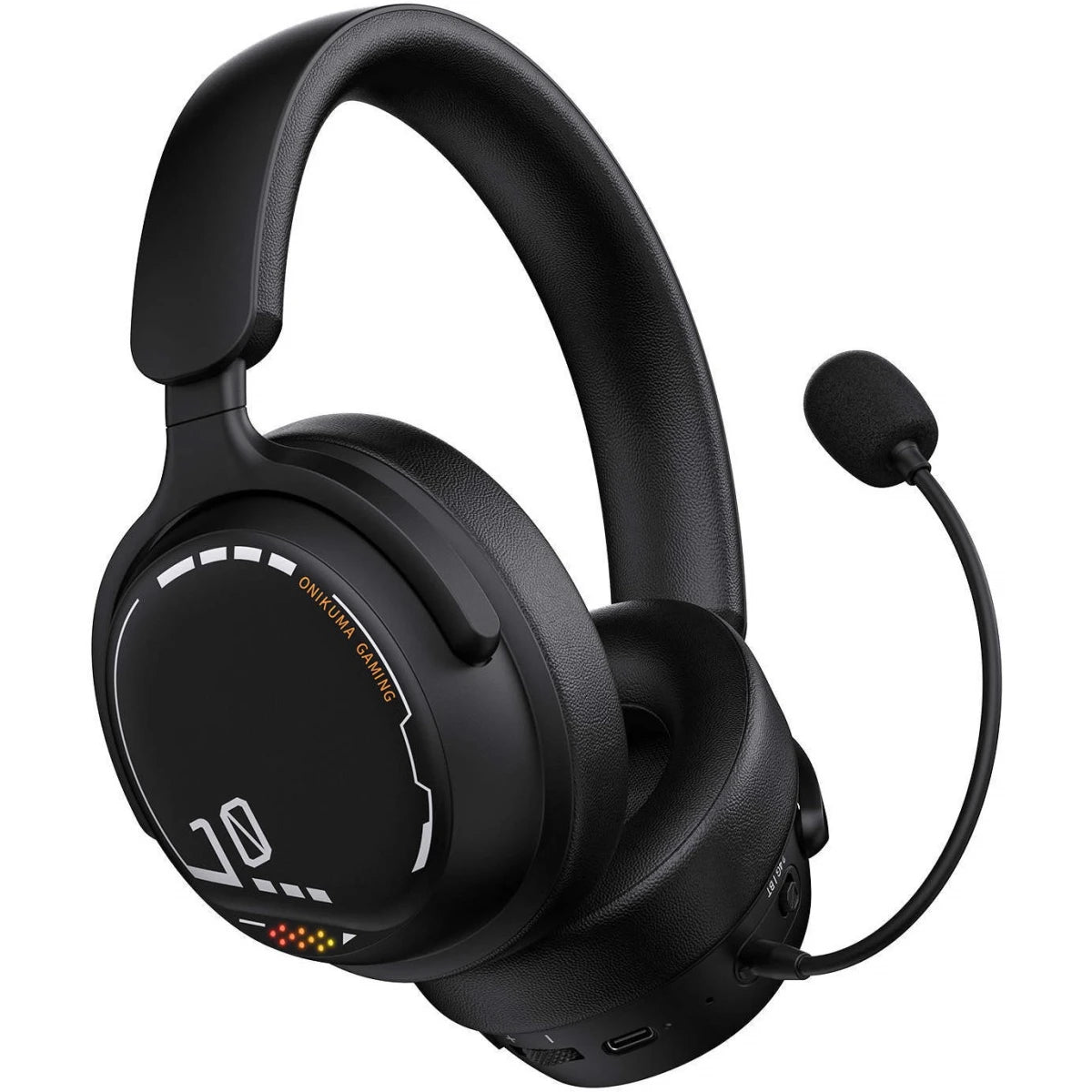 ONIKUMA GT886 Wireless Gaming Headset, Gamer Casque Gamer 3-Mode 2.4G Blue Tooth Headphone for PC PS5 Switch Office - Black