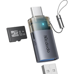 Mcdodo Usb To Usb C Adapter With Micro Sd Card Slot,tf Card Reader Type C To Usb 3.0 Otg Adapter Support Camera Mouse Keyboard Conne U Disk,fit Iphone 16 15 Macbook Ipad Galaxy