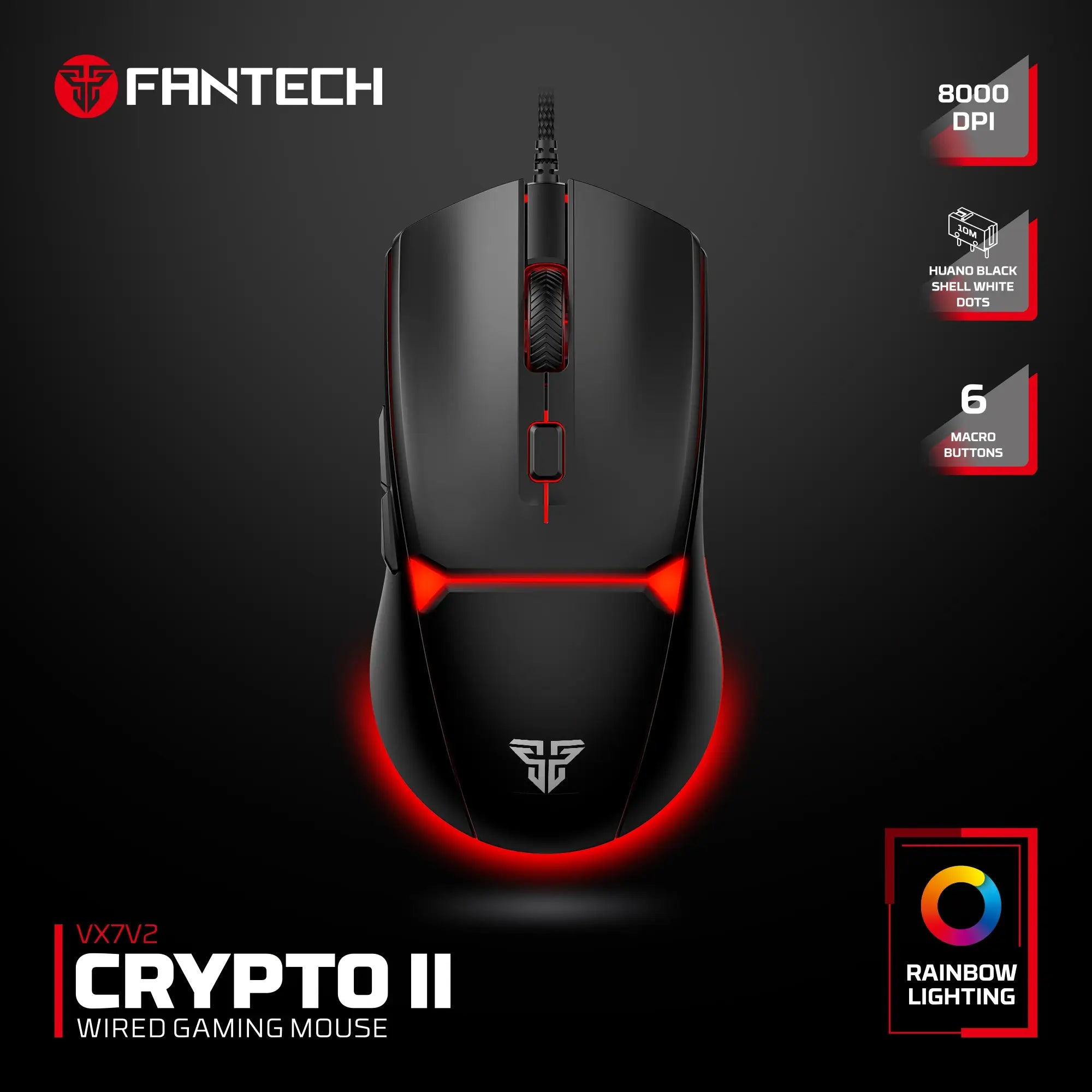 Fantech Crypto Ii Vx7v2 Wired Gaming Mouse Fantech Crypto Ii Vx7v2 Wired Gaming Mouse