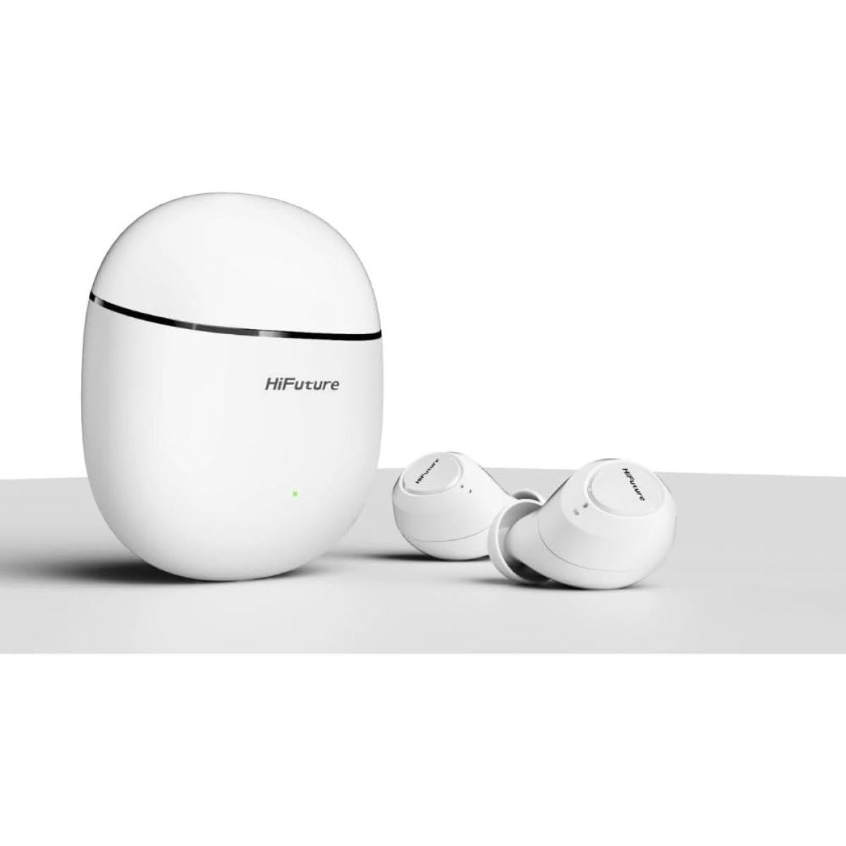 Hifuture Olymbuds3 Comfort Fit Wireless Earbuds, Up To 25hrs Playtime, Ipx5 Waterproof, Comfort Fit, 6mm Driver, Powerful Bass, Light Weight, Smart Touch Controls, Ai Voice Assistant White Hifuture Olymbuds3 Comfort Fit Wireless Earbuds, Up To 25hrs Playtime, Ipx5 Waterproof, Comfort Fit, 6mm Driver, Powerful Bass, Light Weight, Smart Touch Controls, Ai Voice Assistant White