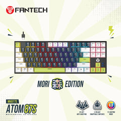 FANTECH ATOM87S MK877S MECHANICAL GAMING KEYBOARD MORI EDITION BLUE (Double-Shot ABS)