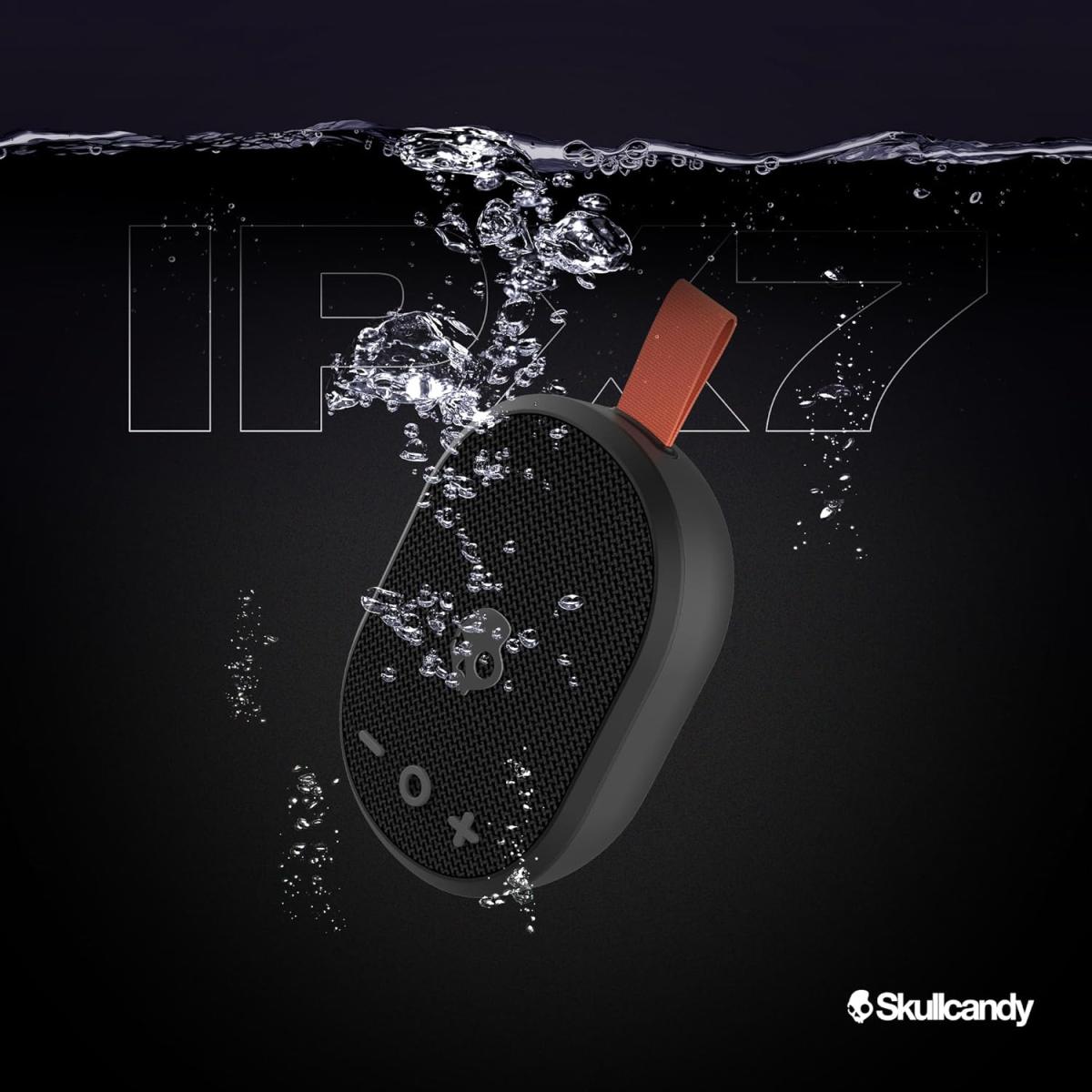 Skullcandy Ounce Wireless Bluetooth Speaker IPX7 Waterproof Mini Portable Speaker with 16 Hour Battery